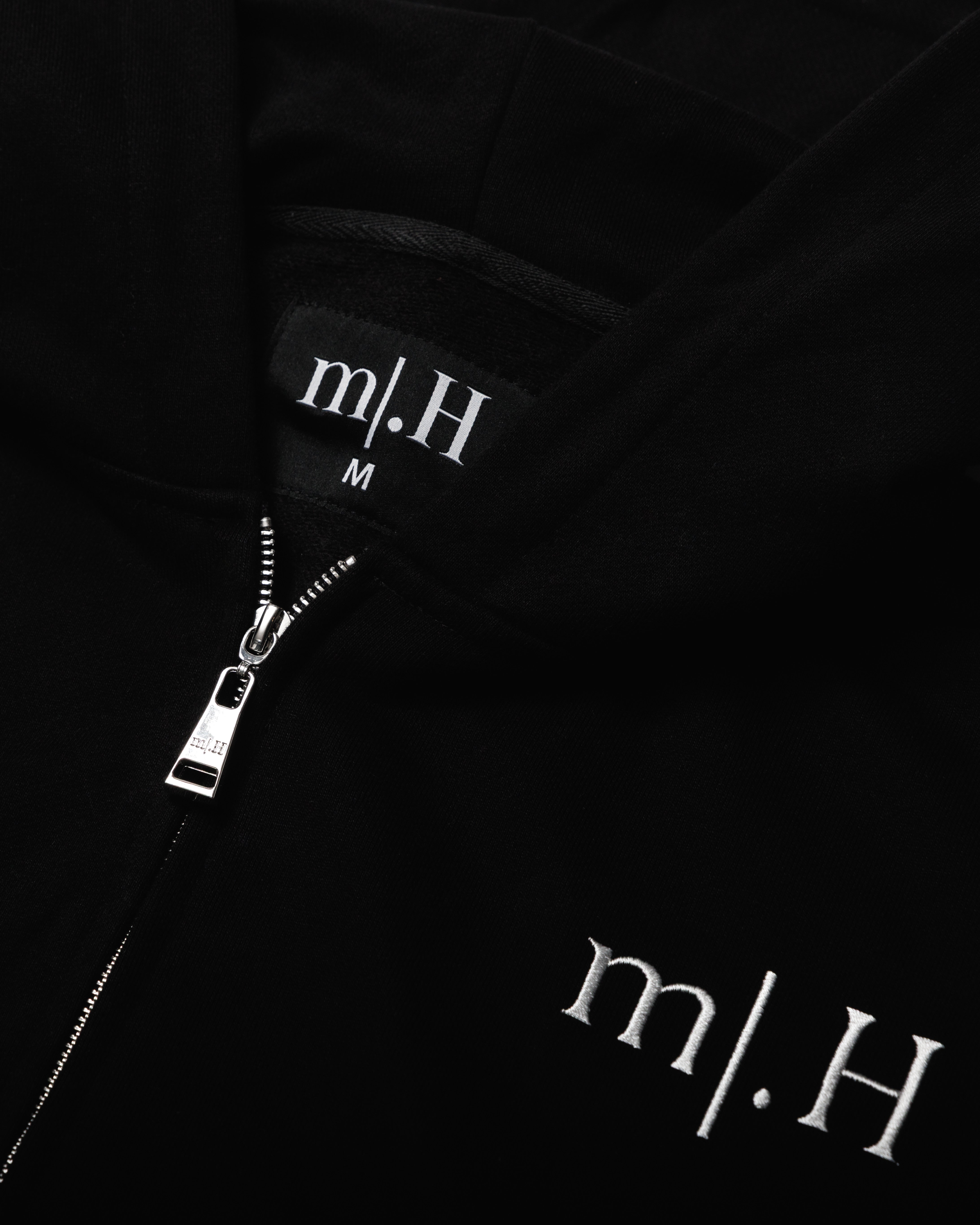 Boxy Cropped Heavyweight Double-Zip Hoodie (Unisex)